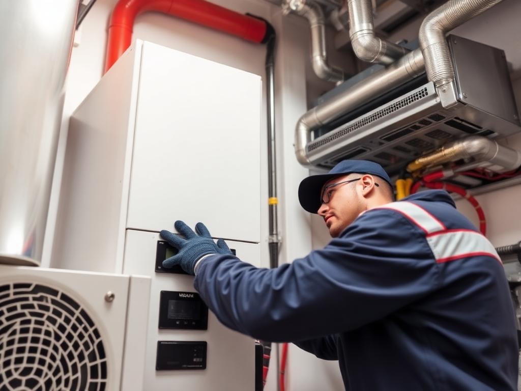 Mainteniq engineer carrying out a property compliance inspection in London